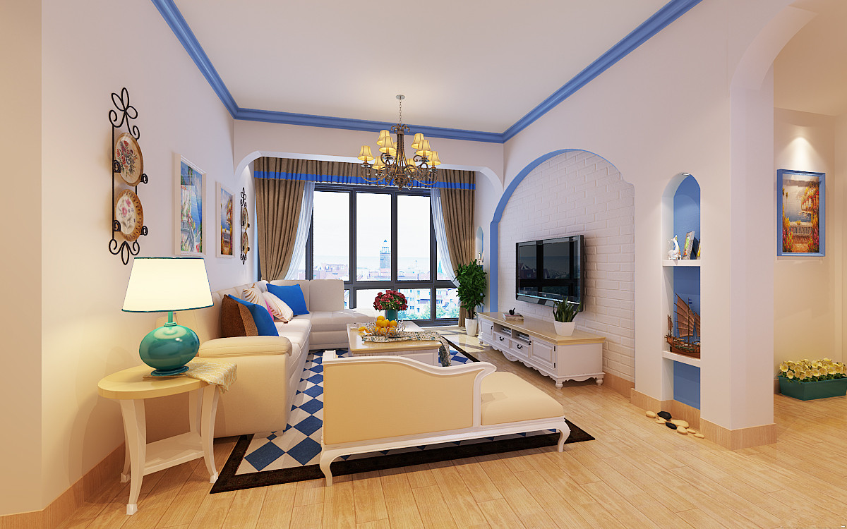 地中海家裝住宅裝修效果圖風格