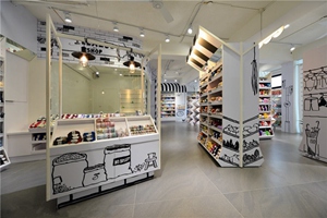 手繪毛線店裝修設計效果圖