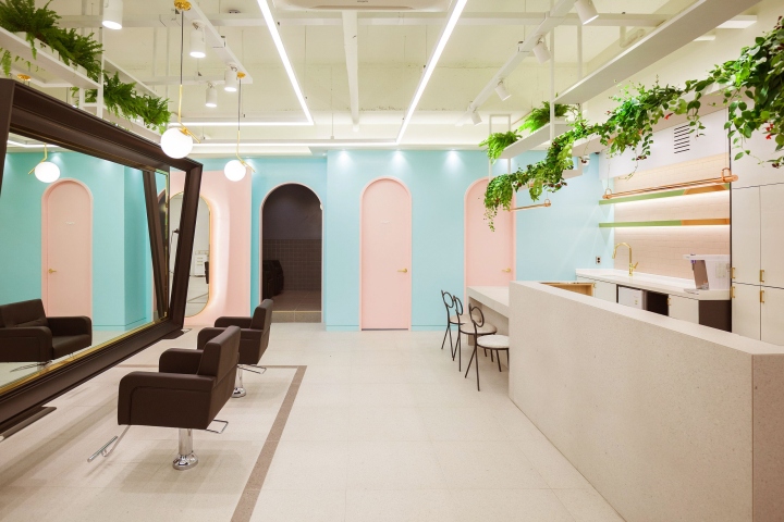 高端美容美發(fā)店裝修效果圖